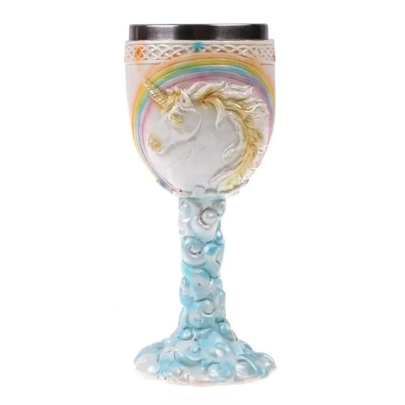 Enhjørningekrus <Br>Glas Med Fødder