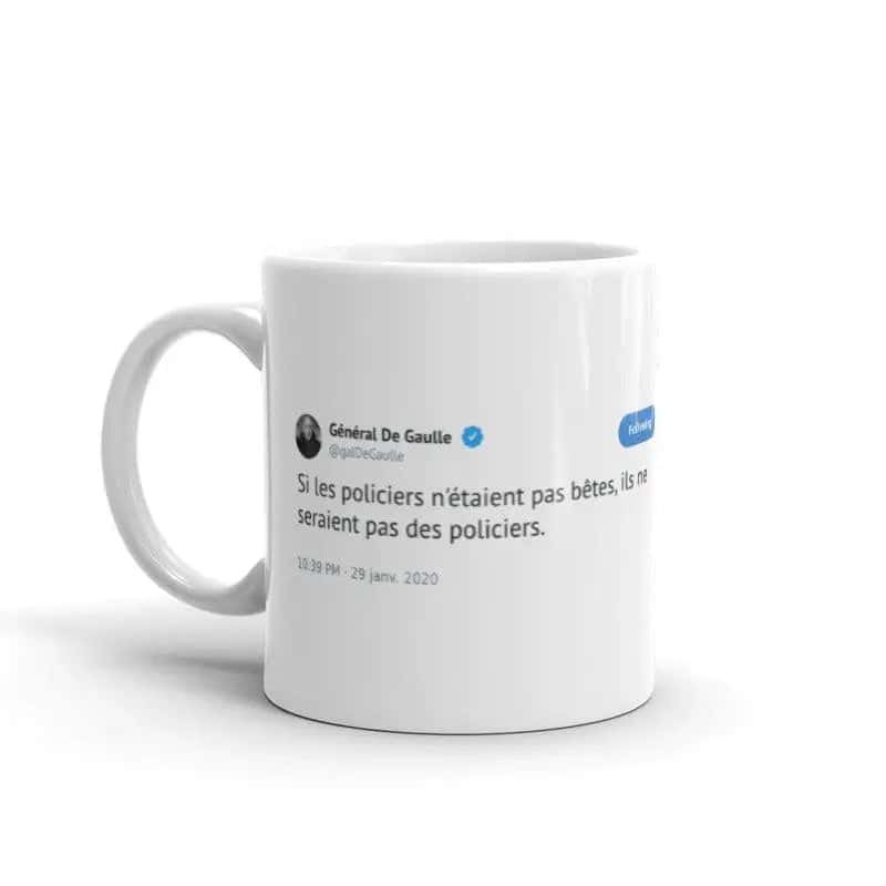 Tweet Krus <Br>De Gaulle "Politimænd