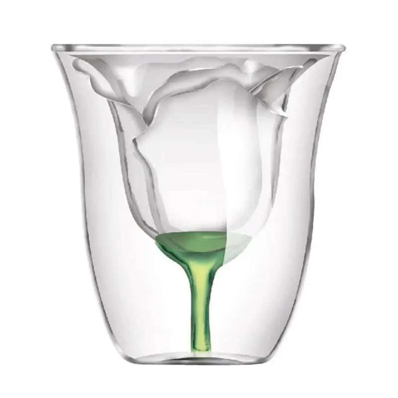 Dobbeltvægget Glas <Br>Blomst
