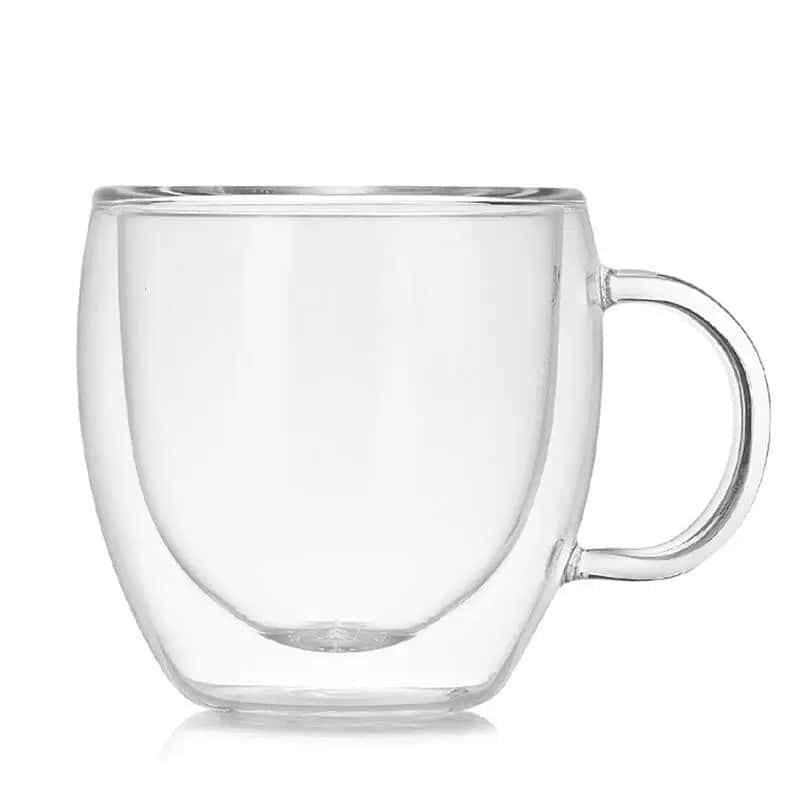 Dobbeltvægget Glas <Br>Krus (Sæt Med 2)