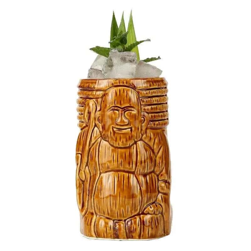 Tiki-Glas <Br>Bouddha