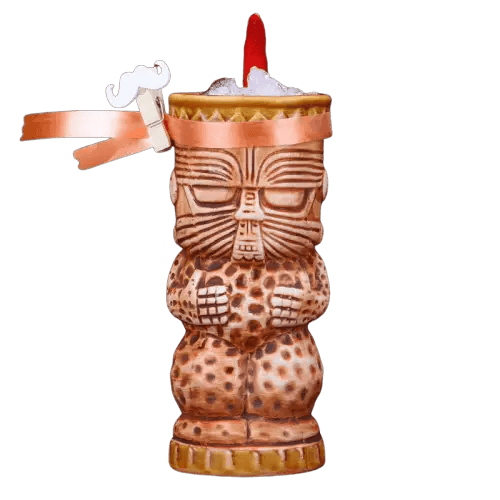Tiki-Glas <Br>Martelleret