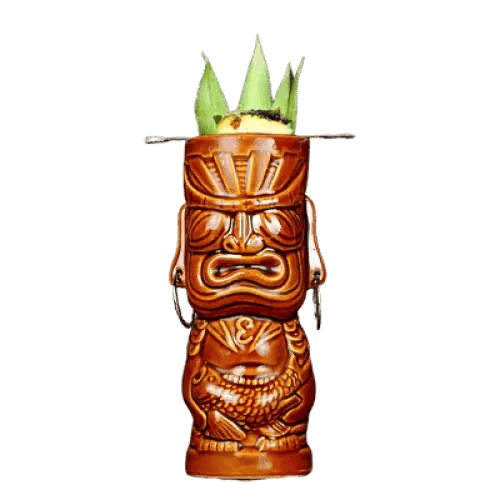 Tiki-Glas <Br> Statue